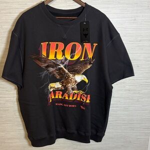 Under Armour Black 'Iron Paradise' Graphic Sweatshirt Sz. XXL